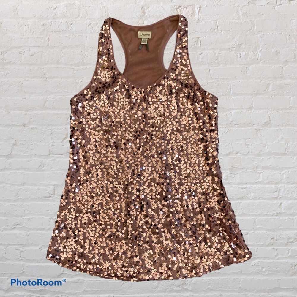 Dynamite Sequins Sleeveless Top
